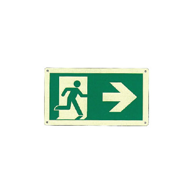 Pictogram Right Exit Sign - 16M Viewing Distance